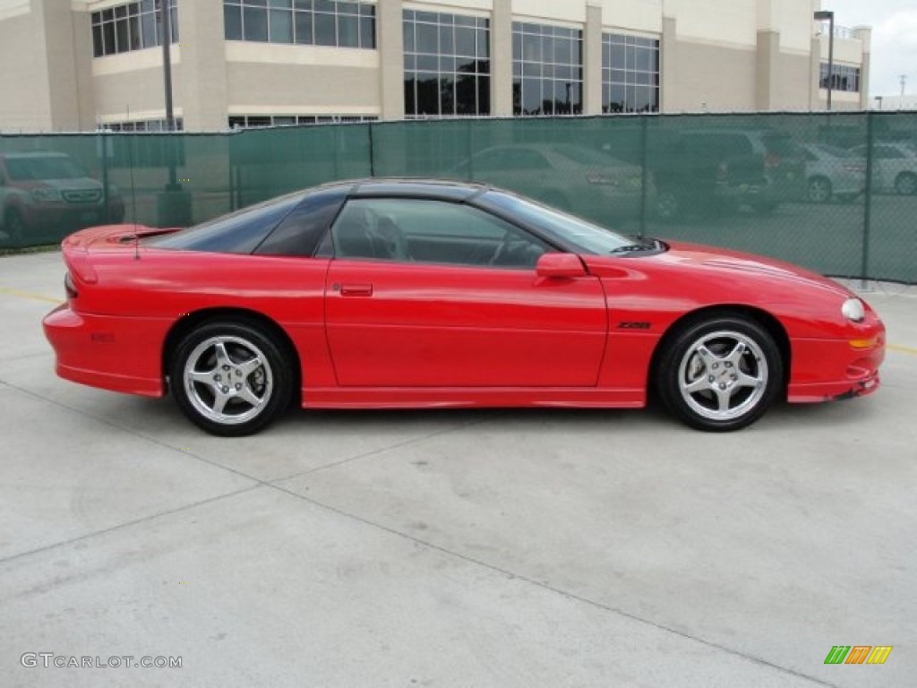 Bright Rally Red 2002 Chevrolet Camaro Z28 SS 35th Anniversary Edition Coupe Exterior Photo #75711750