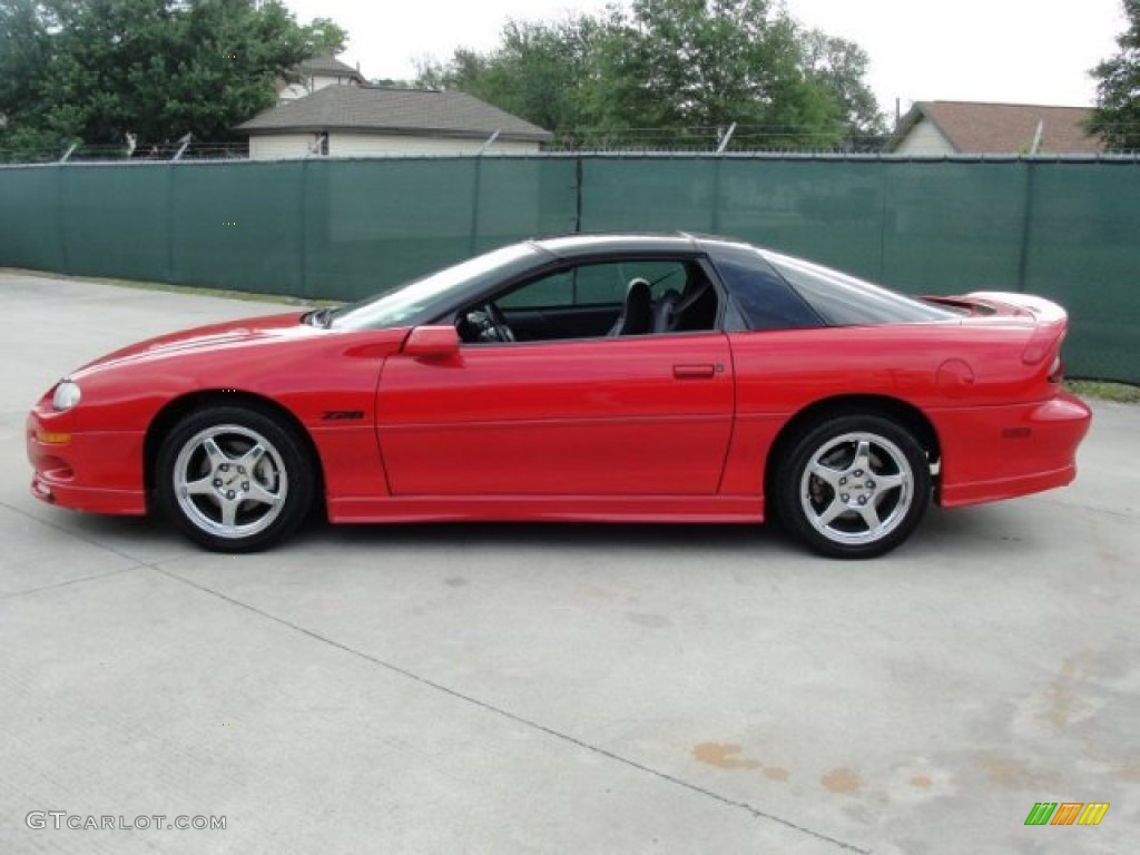 Bright Rally Red 2002 Chevrolet Camaro Z28 SS 35th Anniversary Edition Coupe Exterior Photo #75711813