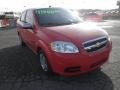 2010 Victory Red Chevrolet Aveo LS Sedan  photo #2