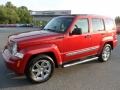 2008 Inferno Red Crystal Pearl Jeep Liberty Limited 4x4  photo #4