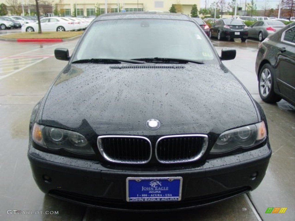 2004 3 Series 325xi Sedan - Jet Black / Black photo #3
