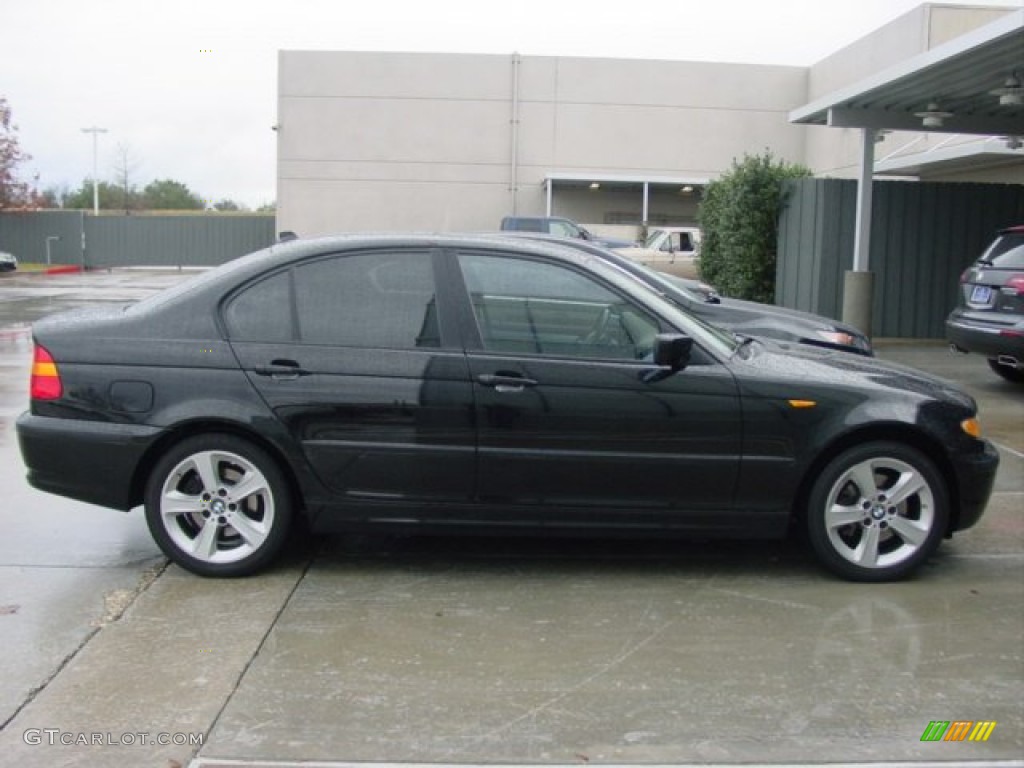 2004 3 Series 325xi Sedan - Jet Black / Black photo #5