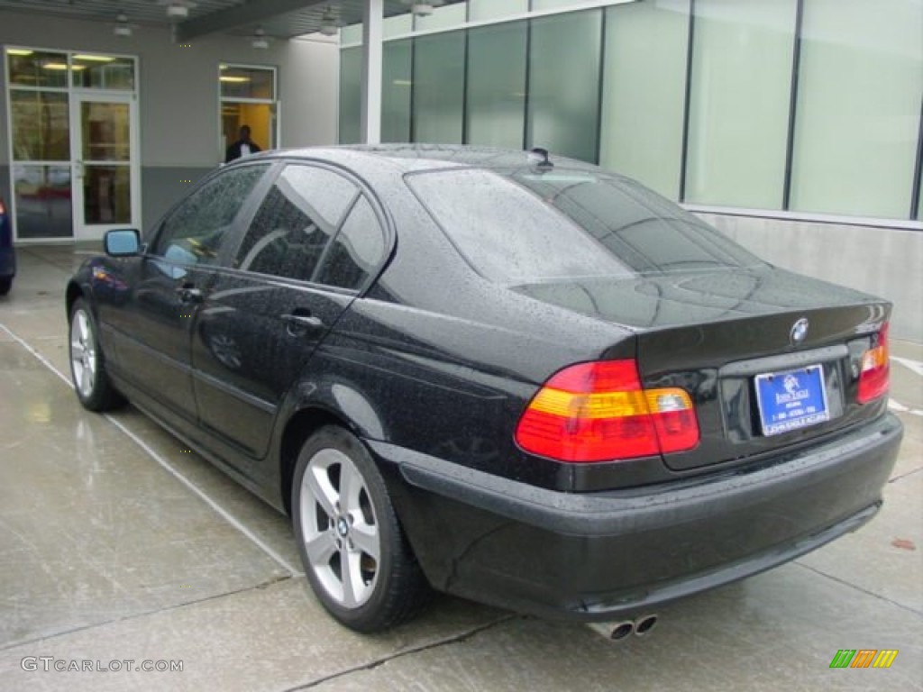 2004 3 Series 325xi Sedan - Jet Black / Black photo #7