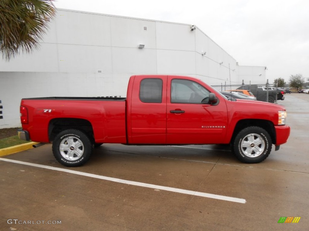 2008 Silverado 1500 Z71 Extended Cab - Victory Red / Ebony photo #8