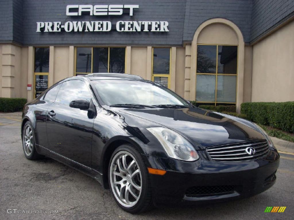 2005 G 35 Coupe - Black Obsidian / Graphite photo #1