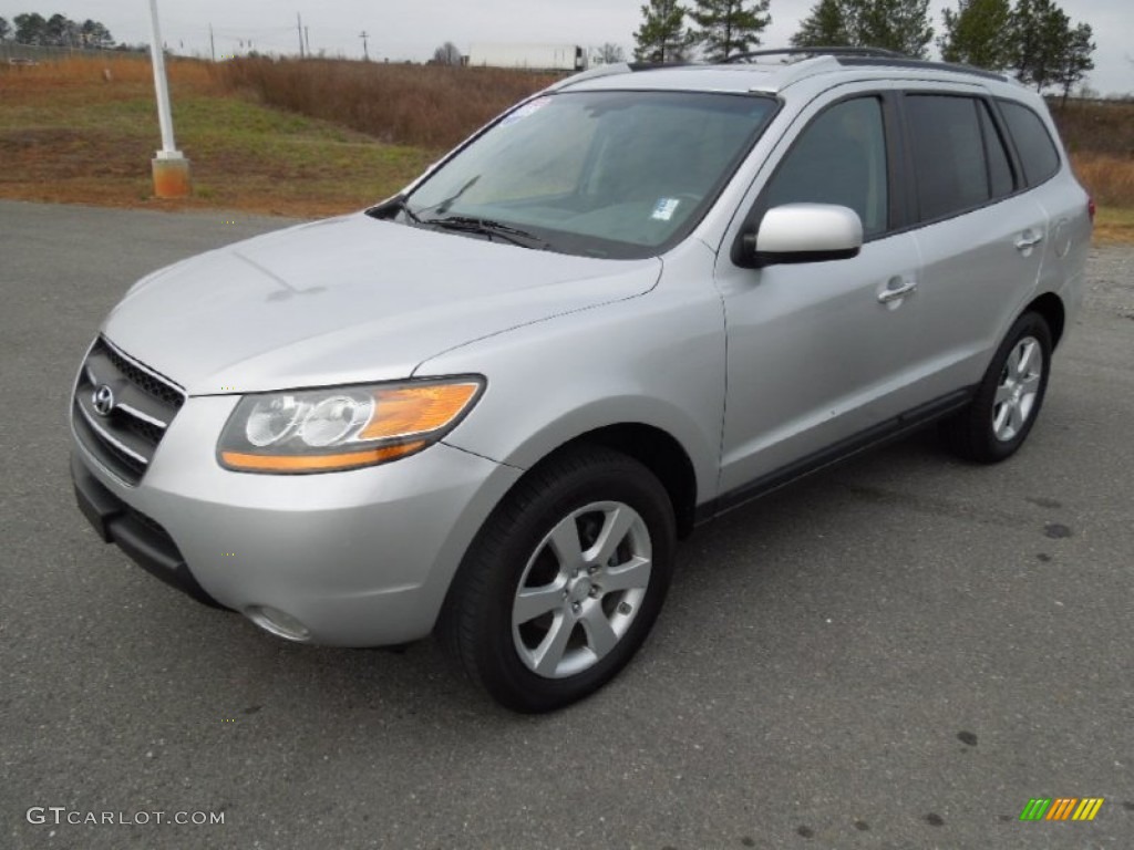 Bright Silver Hyundai Santa Fe