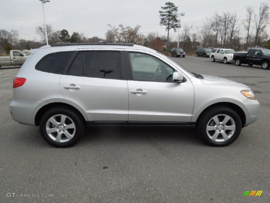 2009 Santa Fe Limited - Bright Silver / Black photo #3
