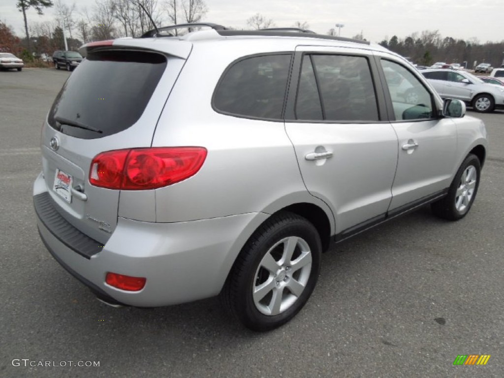 2009 Santa Fe Limited - Bright Silver / Black photo #4