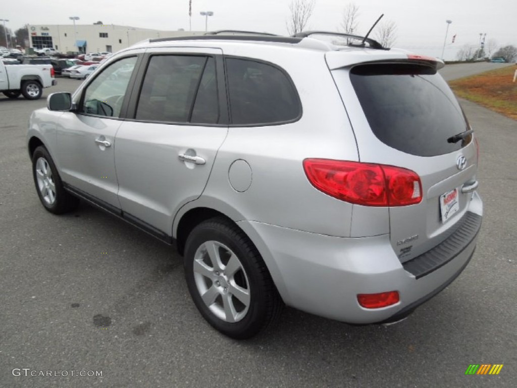2009 Santa Fe Limited - Bright Silver / Black photo #5