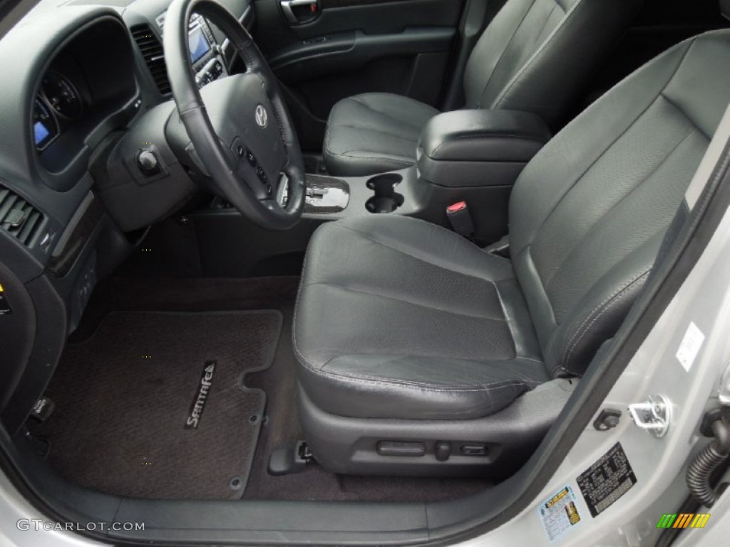 2009 Santa Fe Limited - Bright Silver / Black photo #8