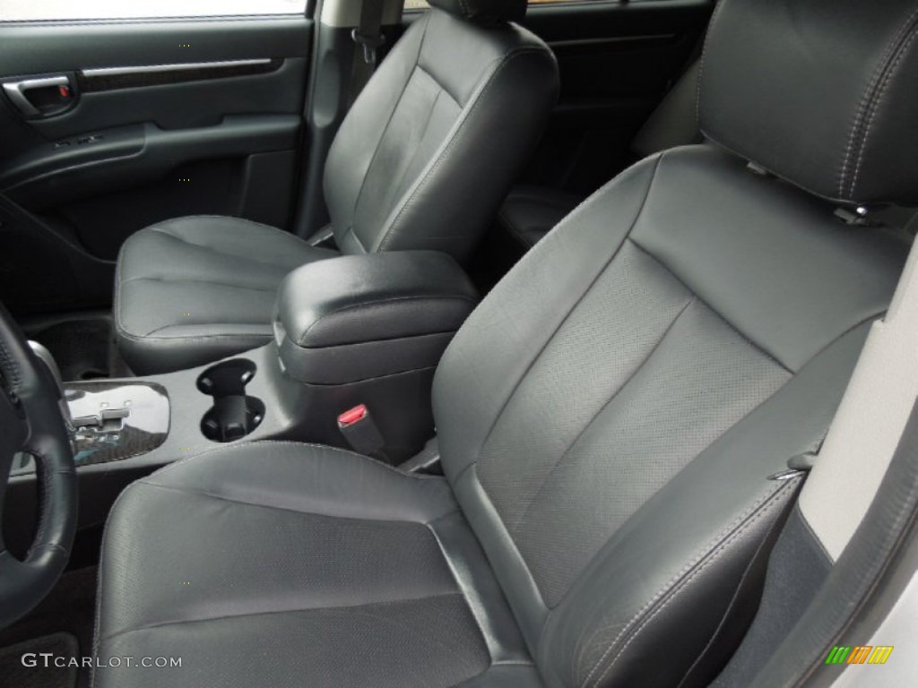 2009 Santa Fe Limited - Bright Silver / Black photo #9