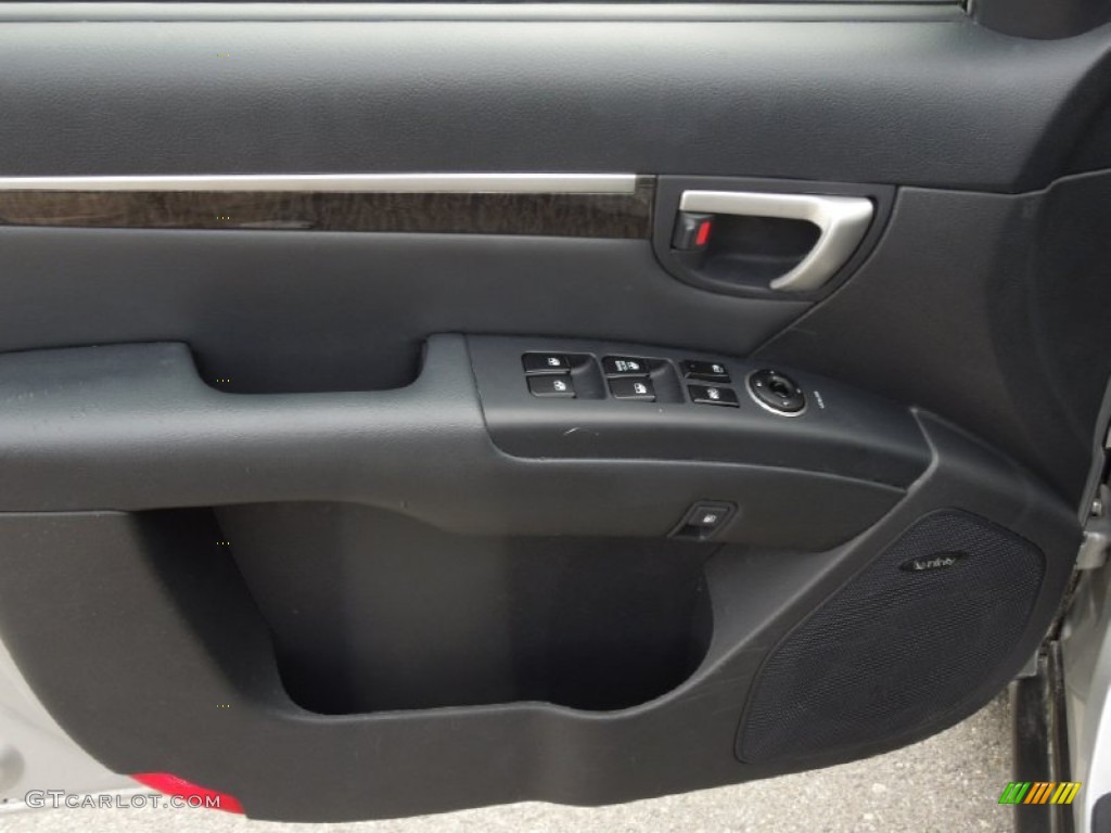 2009 Santa Fe Limited - Bright Silver / Black photo #11