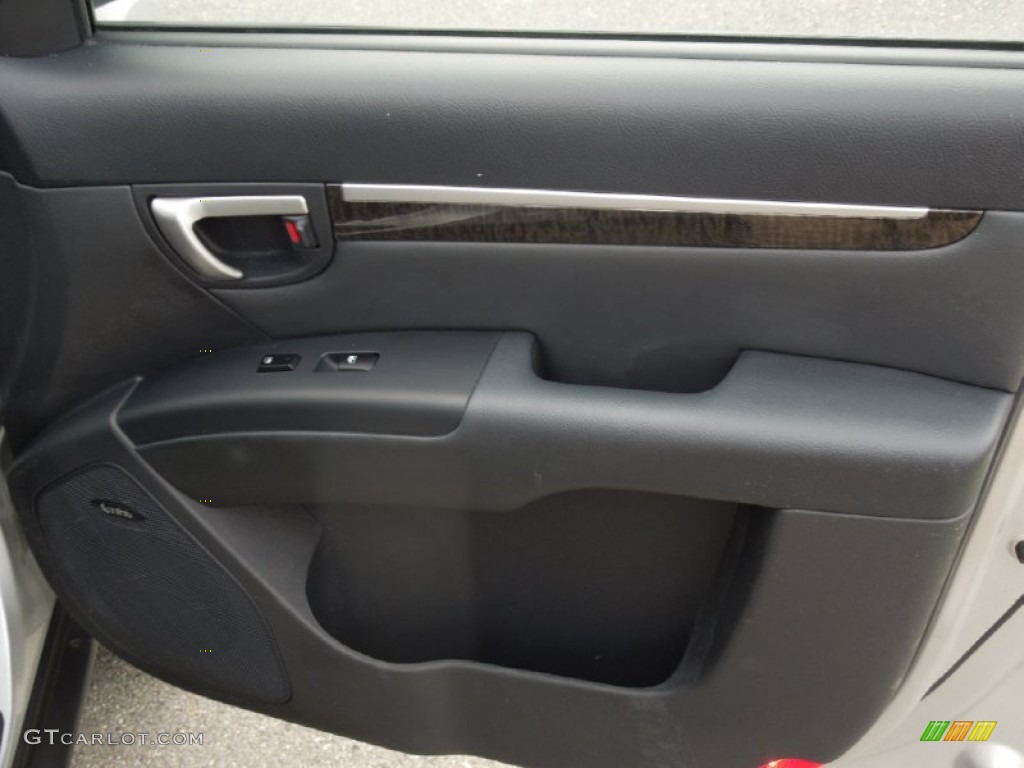 2009 Santa Fe Limited - Bright Silver / Black photo #22