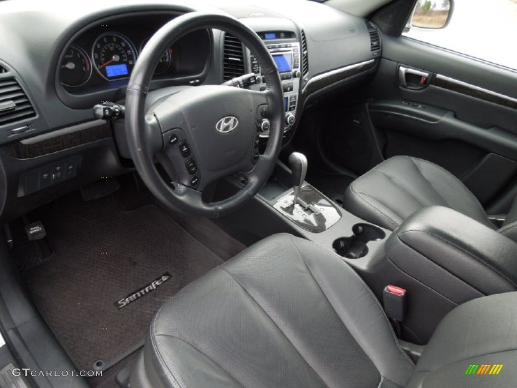 2009 Santa Fe Limited - Bright Silver / Black photo #25