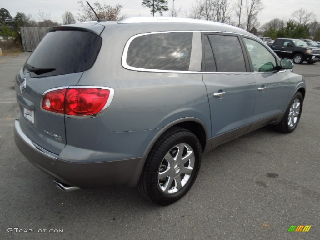 2008 Enclave CXL AWD - Blue Gold Crystal Metallic / Titanium/Dark Titanium photo #4