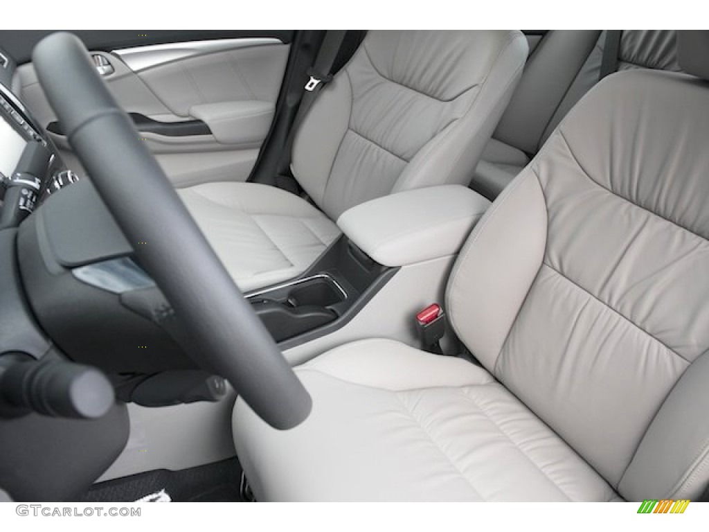Gray Interior 2013 Honda Civic EX-L Sedan Photo #75718068