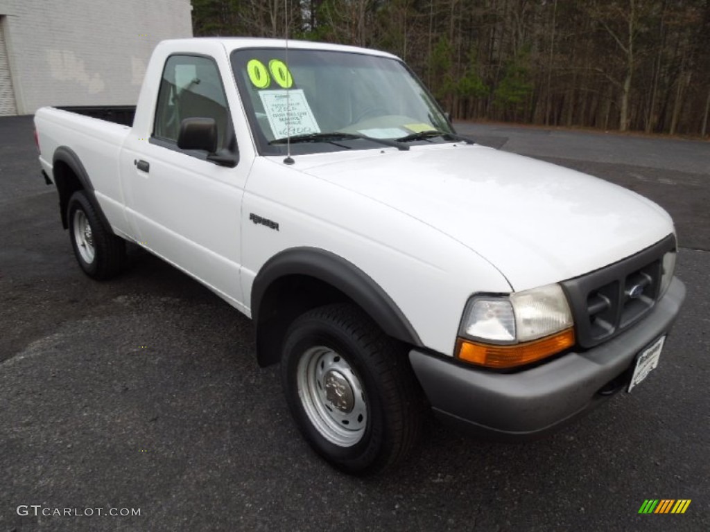 Oxford White 2000 Ford Ranger XL Regular Cab 4x4 Exterior Photo #75718080