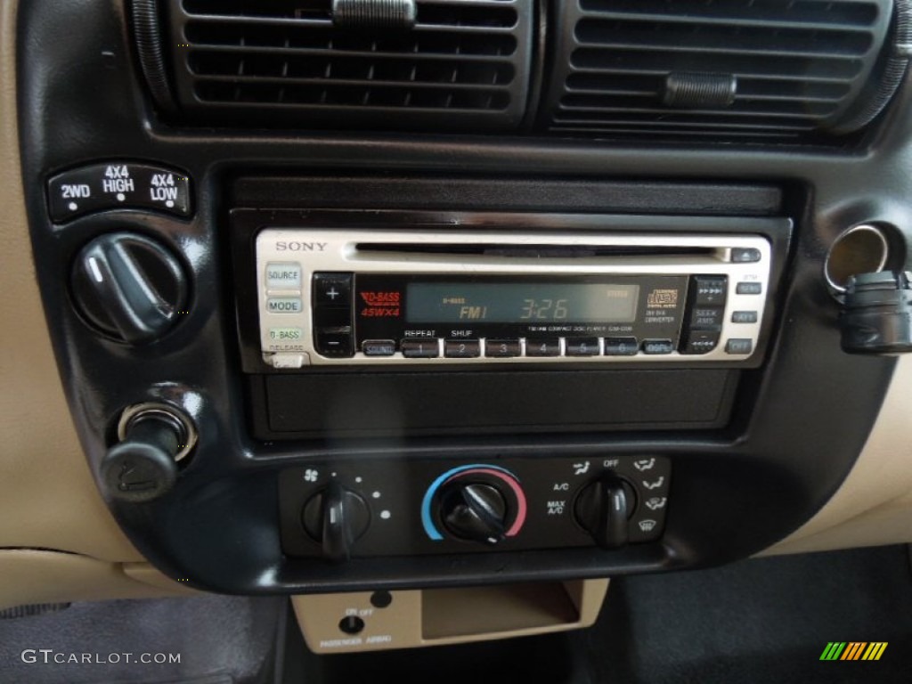 2000 Ranger XL Regular Cab 4x4 - Oxford White / Medium Prairie Tan photo #14