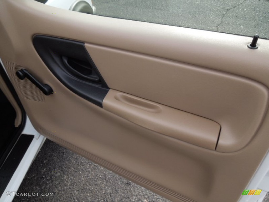 2000 Ranger XL Regular Cab 4x4 - Oxford White / Medium Prairie Tan photo #19