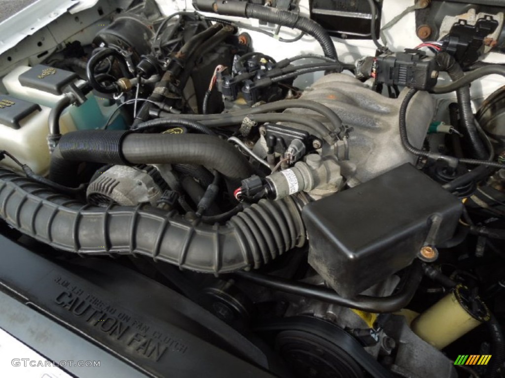 2000 Ford Ranger XL Regular Cab 4x4 3.0 Liter OHV 12V Vortec V6 Engine Photo #75718374