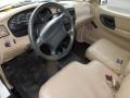 Medium Prairie Tan 2000 Ford Ranger XL Regular Cab 4x4 Interior Color