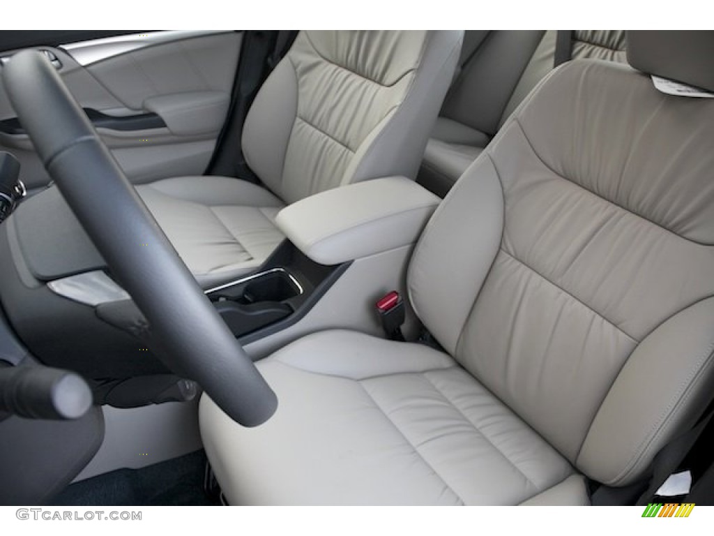 Beige Interior 2013 Honda Civic EX-L Sedan Photo #75719571