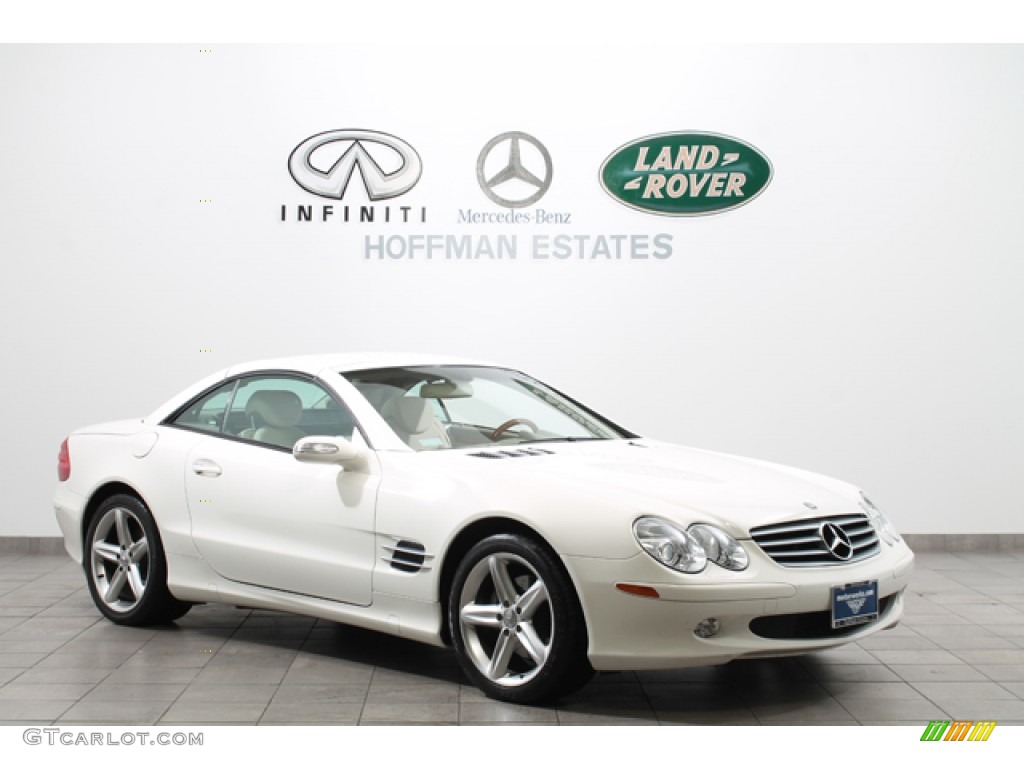 2004 SL 500 Roadster - Alabaster White / Stone photo #1