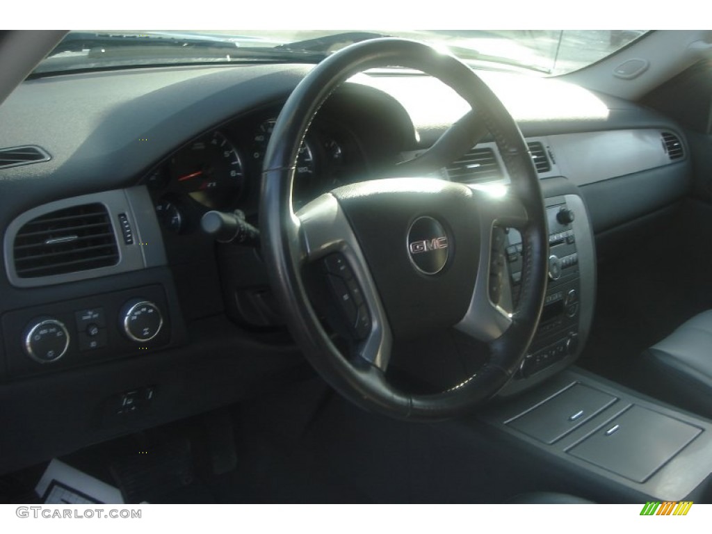 2008 Sierra 1500 SLT Extended Cab 4x4 - Steel Gray Metallic / Ebony/Light Titanium photo #40