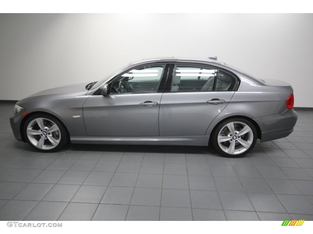 2011 3 Series 335i Sedan - Space Gray Metallic / Gray Dakota Leather photo #2