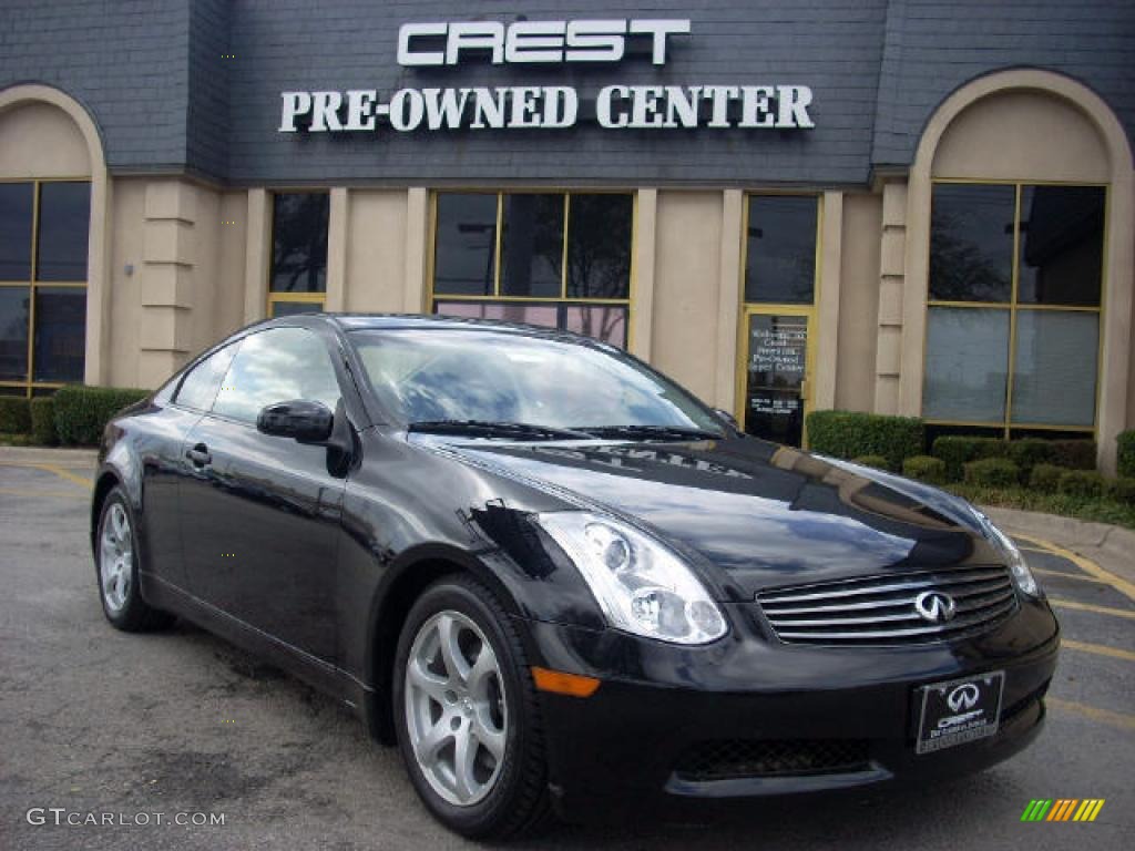 2006 G 35 Coupe - Black Obsidian / Graphite photo #1