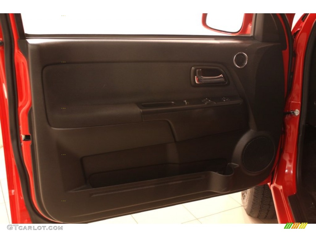 2012 Chevrolet Colorado LT Extended Cab 4x4 Ebony Door Panel Photo #75724536