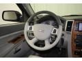 2009 Jeep Grand Cherokee Dark Slate Gray/Light Graystone Royale Leather Interior Steering Wheel Photo