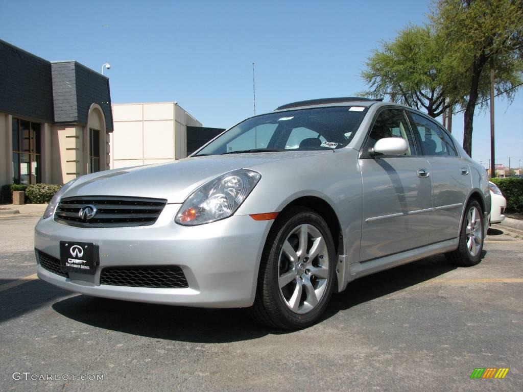 2006 G 35 Sedan - Liquid Platinum Metallic / Graphite photo #3