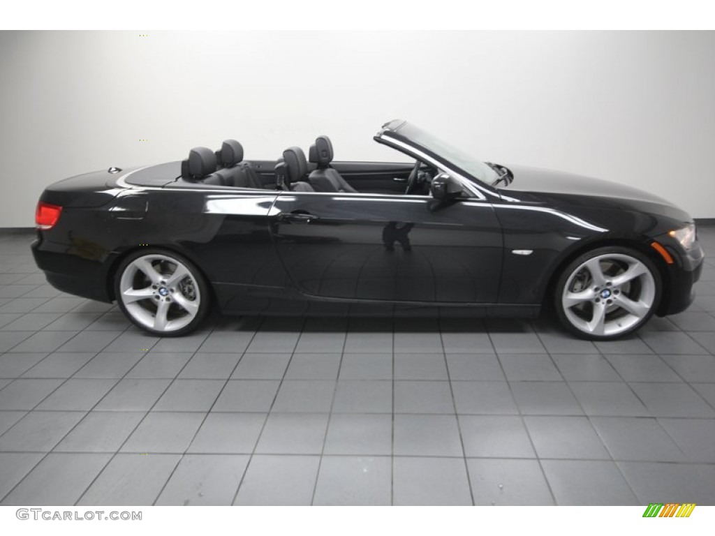 2010 3 Series 335i Convertible - Black Sapphire Metallic / Black photo #6
