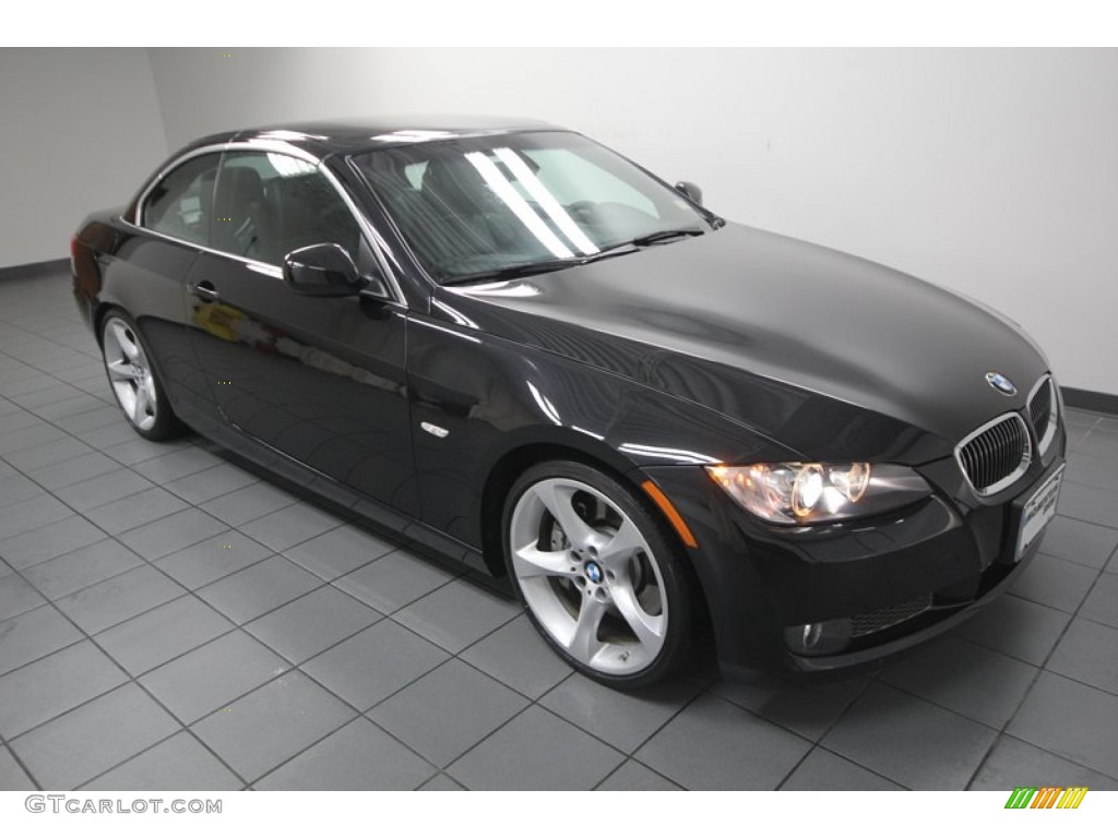 2010 3 Series 335i Convertible - Black Sapphire Metallic / Black photo #8