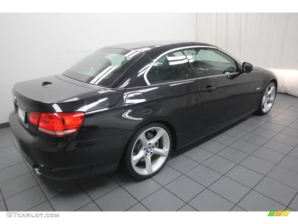 2010 3 Series 335i Convertible - Black Sapphire Metallic / Black photo #9