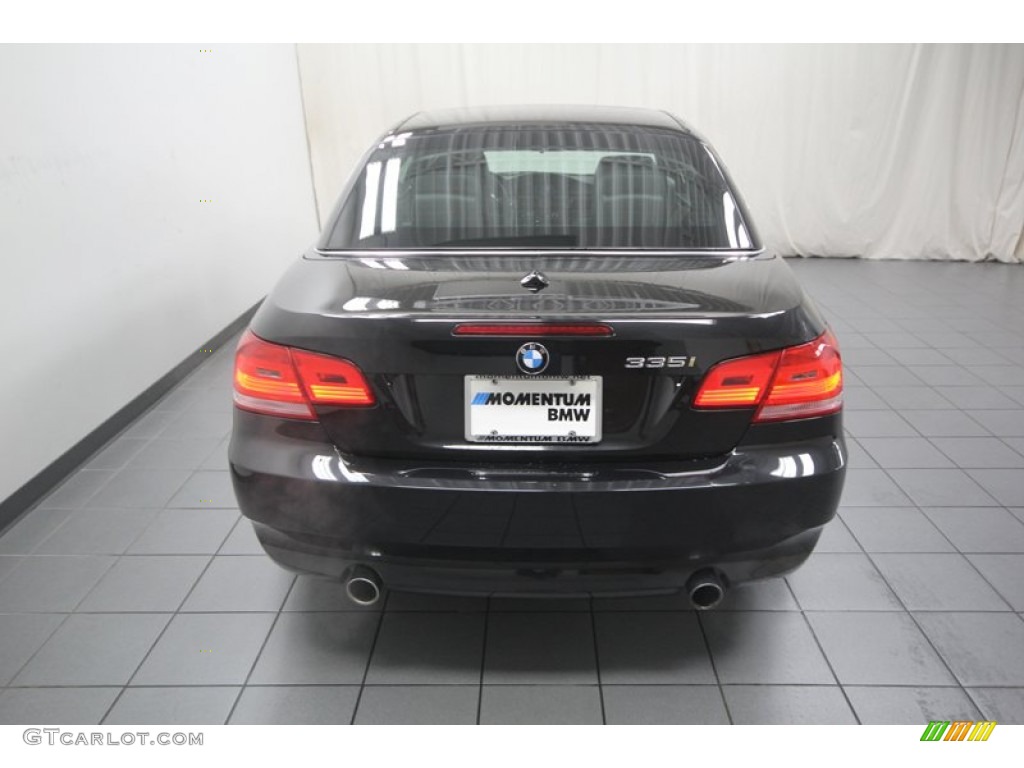 2010 3 Series 335i Convertible - Black Sapphire Metallic / Black photo #11