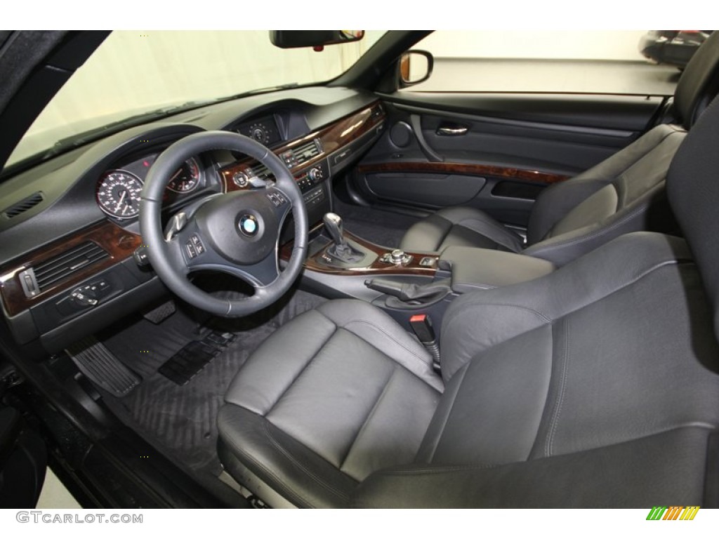 2010 3 Series 335i Convertible - Black Sapphire Metallic / Black photo #12