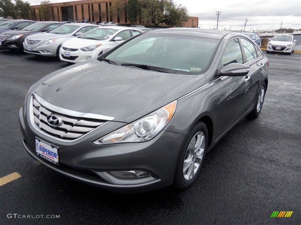 Harbor Gray Metallic 2013 Hyundai Sonata Limited Exterior Photo #75727127