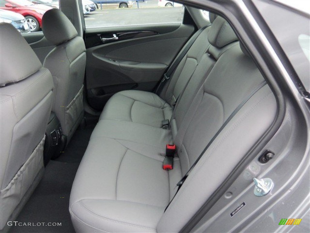 Gray Interior 2013 Hyundai Sonata Limited Photo #75727328