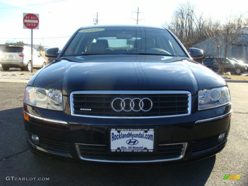 2005 A8 L 4.2 quattro - Night Blue Pearl / Beige photo #2