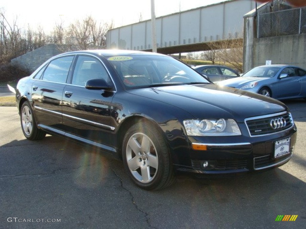 2005 A8 L 4.2 quattro - Night Blue Pearl / Beige photo #3