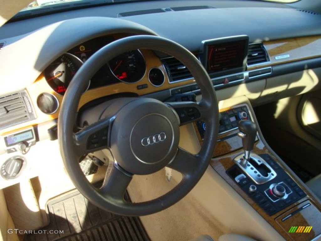 2005 A8 L 4.2 quattro - Night Blue Pearl / Beige photo #9