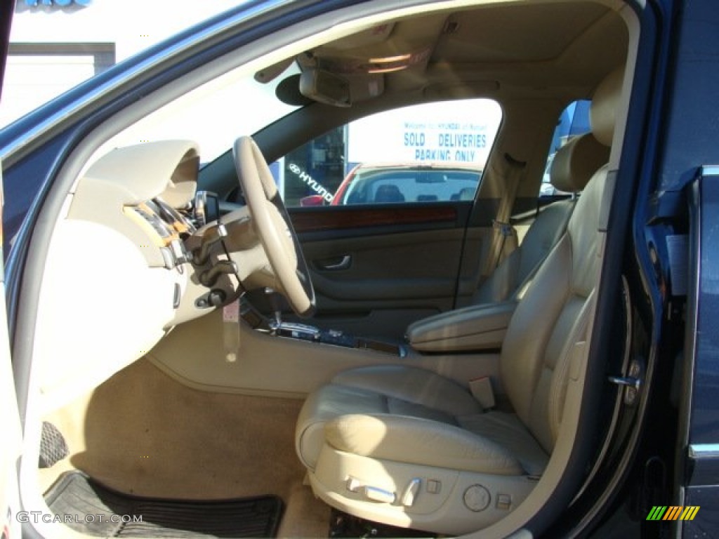 2005 A8 L 4.2 quattro - Night Blue Pearl / Beige photo #10