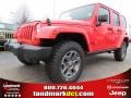 2013 Rock Lobster Red Jeep Wrangler Unlimited Rubicon 4x4  photo #1