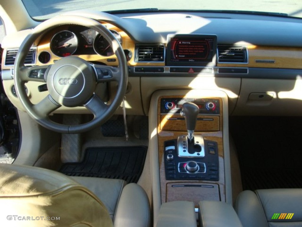 2005 A8 L 4.2 quattro - Night Blue Pearl / Beige photo #12