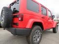 2013 Rock Lobster Red Jeep Wrangler Unlimited Rubicon 4x4  photo #3