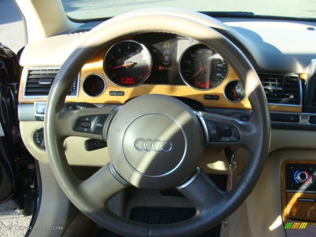2005 A8 L 4.2 quattro - Night Blue Pearl / Beige photo #13