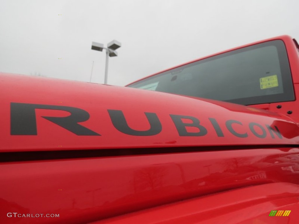 2013 Wrangler Unlimited Rubicon 4x4 - Rock Lobster Red / Black photo #5