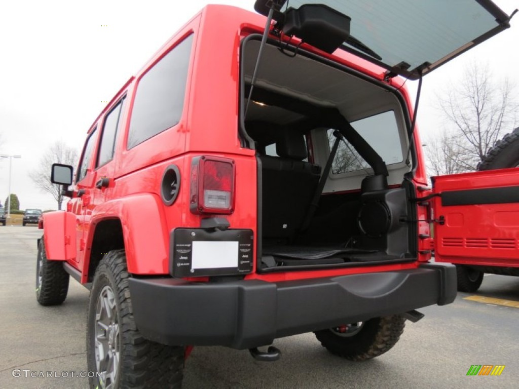 2013 Wrangler Unlimited Rubicon 4x4 - Rock Lobster Red / Black photo #10